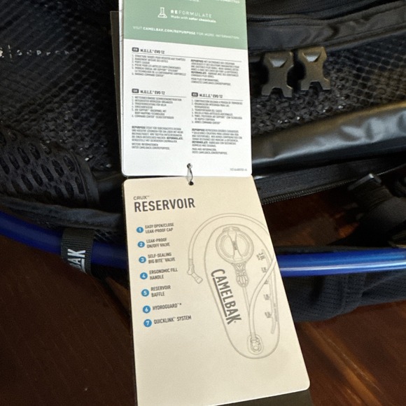 Camelbak M.U.L.E.® Evo 12 Hydration Pack Hiking, Running, Black, New W/Tags - Picture 12 of 12